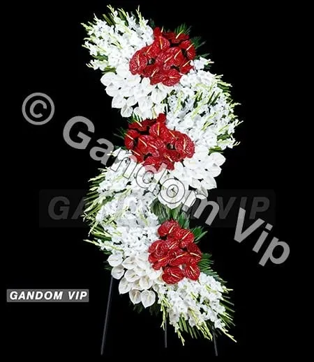 تاج گل | تاج گل ترحیم سه طبقه کد 937