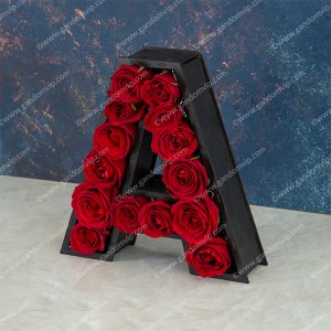 باکس گل حرف a