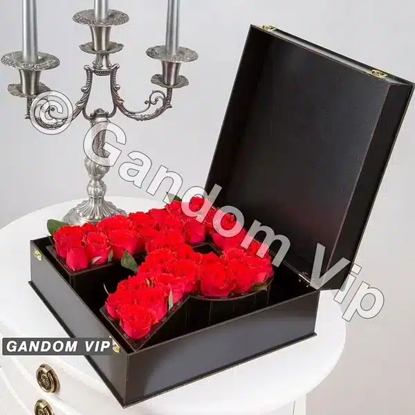 جعبه گل با حرف R