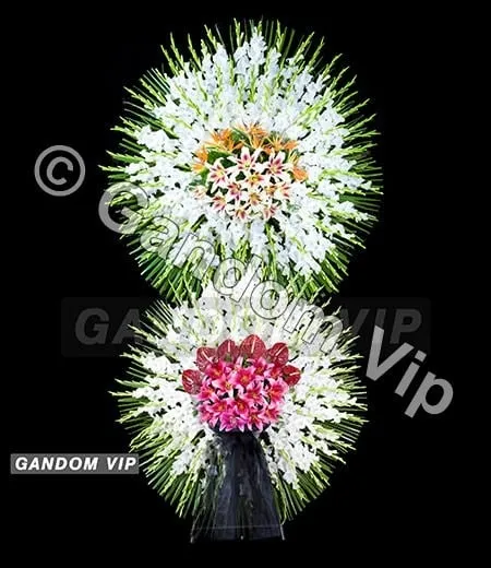 تاج گل ترحیم بهشت زهرا | تاج گل ترحیم دو طبقه کد 952