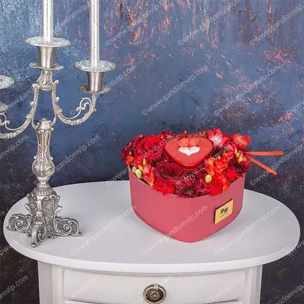 باکس گل قلب