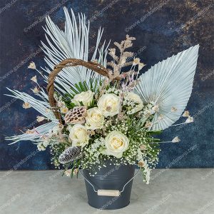 باکس گل رز هلندی لاکچری