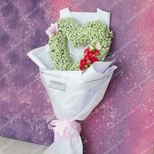 دسته گل قلبی