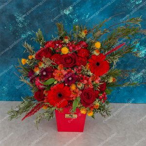 باکس گل رز قرمز