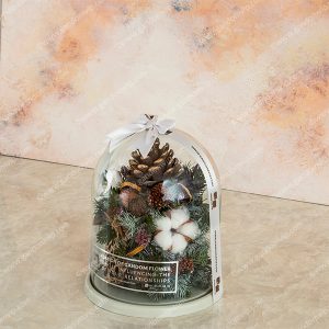 خرید باکس گل شیشه برفی کد 238