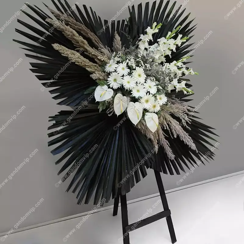 خرید تاج گل کد 833 خرید تاج گل تسلیت کد 833