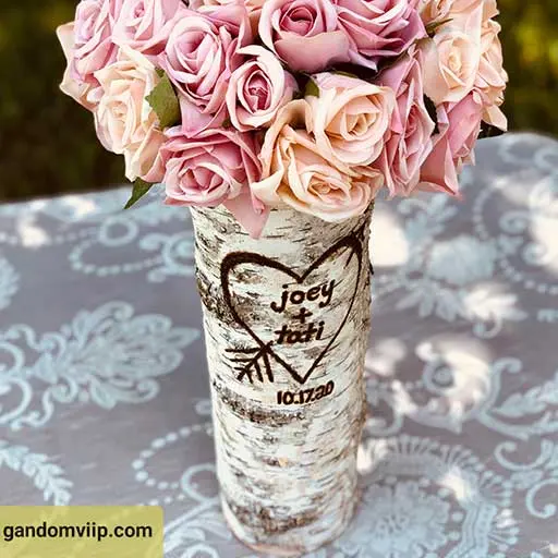عکس جام گل با تم عاشقانه