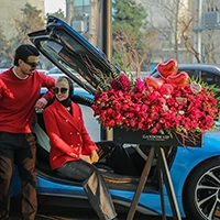 جعبه گل عاشقانه (گل ولنتاین)