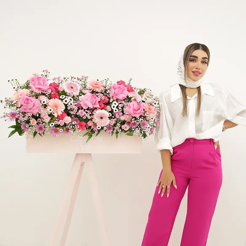 خرید باکس گل روز مادر کد 795