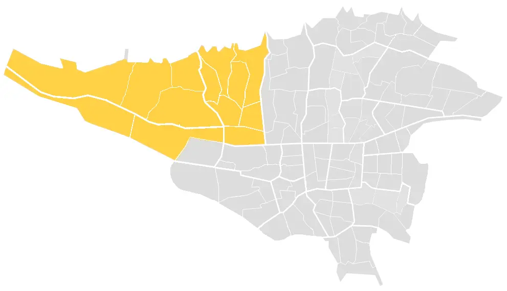 نقشه شرق تهران