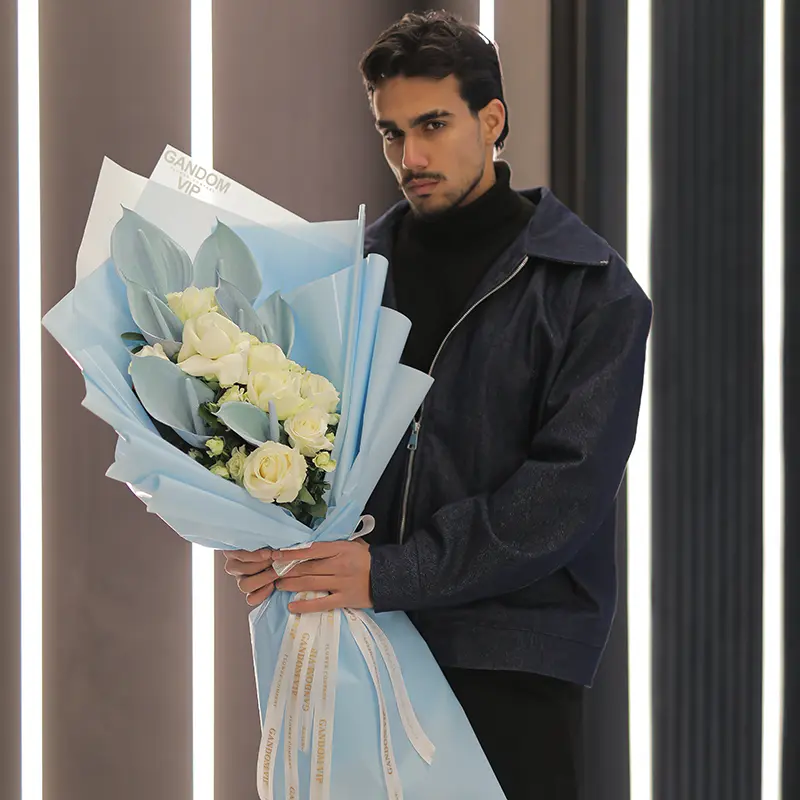 دسته گل ابی مردانه برای روز پدر