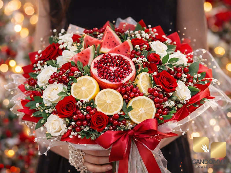 باکس گل یلدا برای عروس